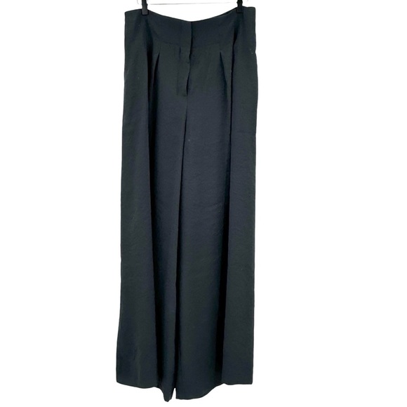 NEW! Anthropologie High-Rise Pleated Wide-Leg Trousers High Waisted Black | 10 - Picture 6 of 14